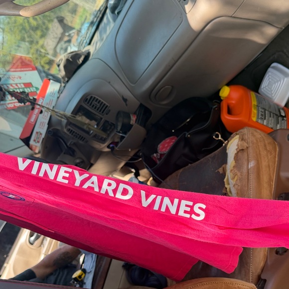 Vineyard Vines Pink Long-Sleeve Hooded Pocket Tee - Picture 3 of 4